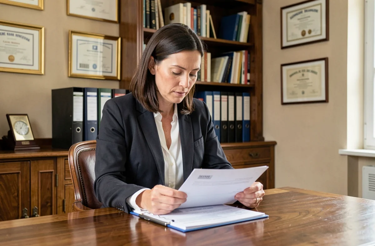 Experte du cabinet Becquet Estimation analysant des documents d'évaluation immobilière